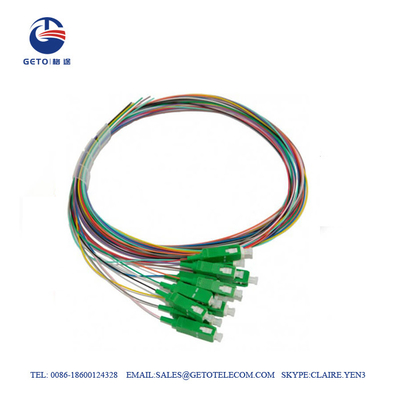 12 핵심 SC/APC 0.9mm 광섬유 접속 코드 SM 다 변발