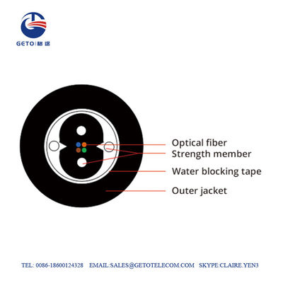 방수 GJYXH03 도관 MDPE OM4 FTTH 드롭 케이블